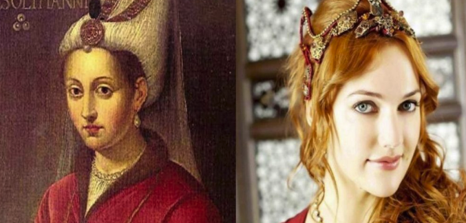 Съпругата на османския завоевател Сюлейман Великолепната, украинката Александра (според някои