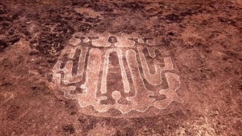 Археолози в Индия проучват удивителни петроглифи открити от тях с