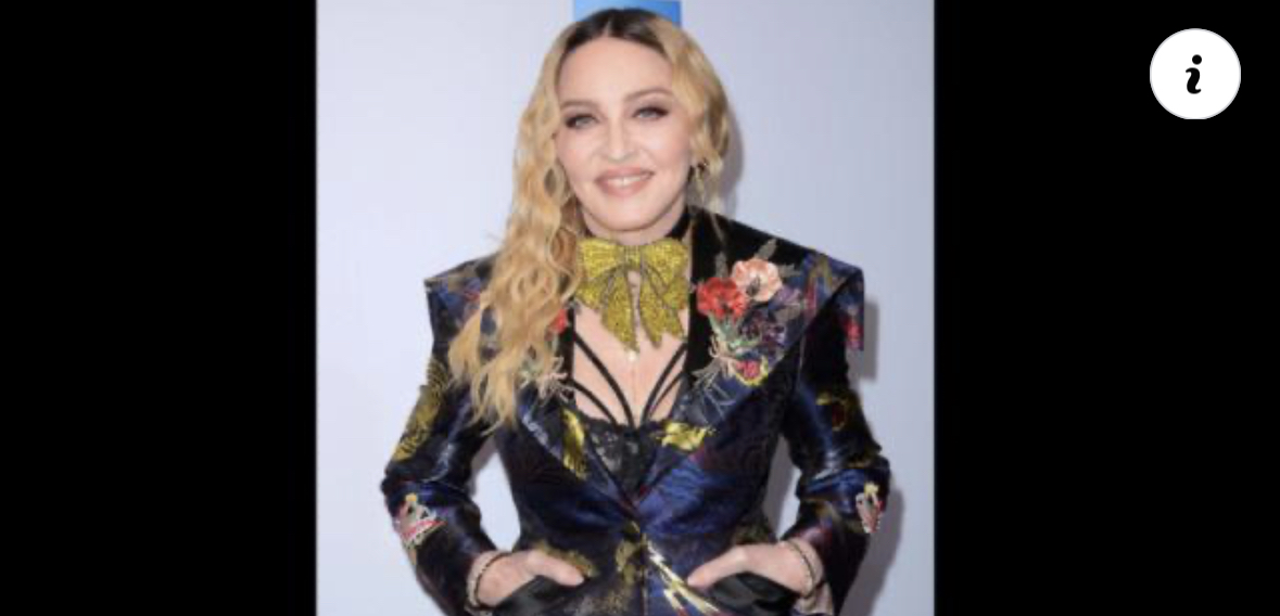 Кралицата на поп музиката Мадона която само преди две седмици