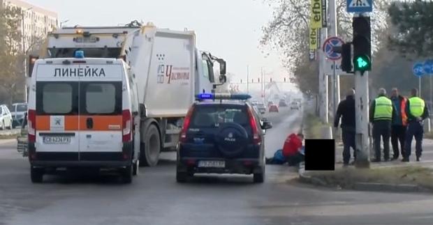Камион на Чистота уби пешеходец в Пловдив предава репортер на Plovdiv24 bg