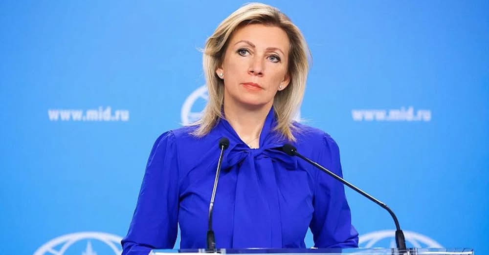 Говорителката на руското министерство на външните работи Мария Захарова заяви