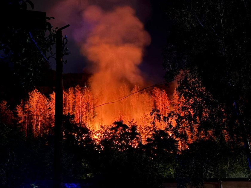 Първият хеликоптер в помощ за гасене на пожарите у по