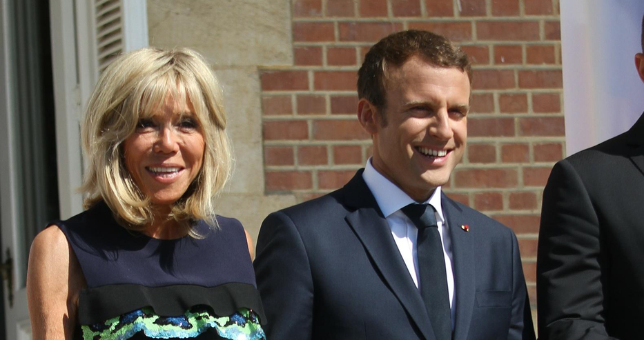 Семейството на френския президент Еманюел Макрон и съпругата му Бриджит