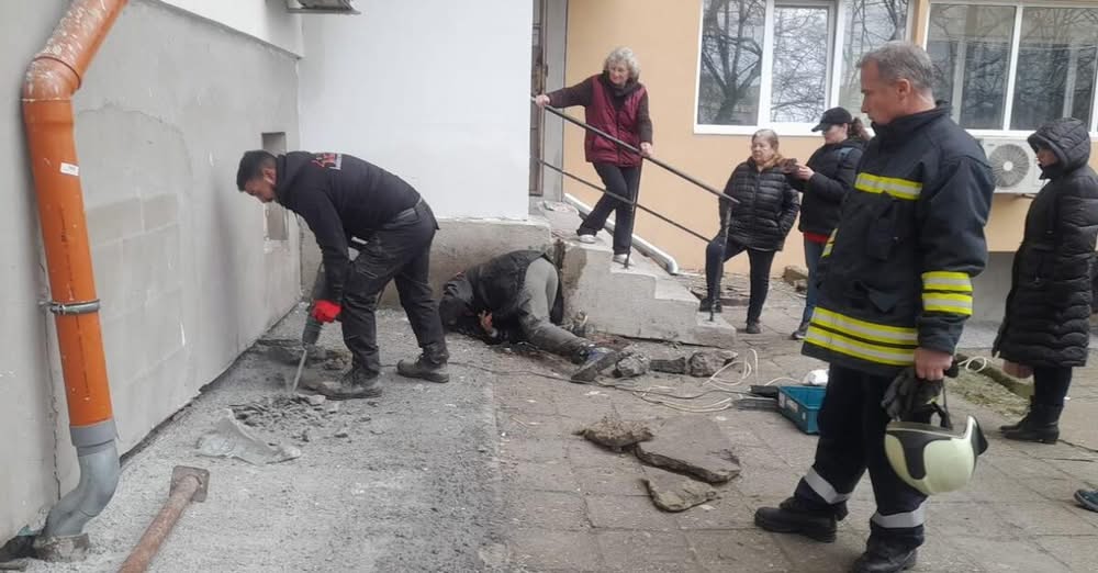 Зазидано под блок коте бе спасено след като няколко дни