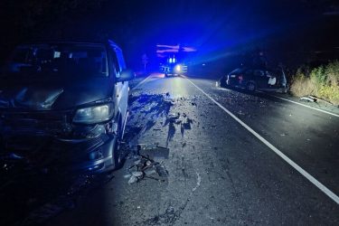 Катастрофата с три автомобила на пътя Карнобат–Айтос на 19 октомври 2026 г. Снимка: МВР